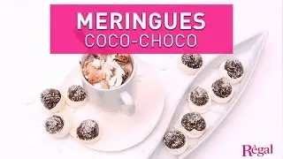 Meringues noix de coco & chocolat | regal.fr