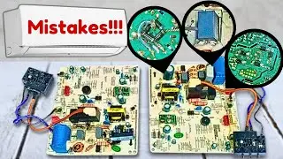 Mini Split AC Circuit Repair Disaster: Two Boards' Costly Mistakes!