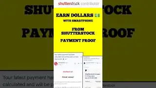 💰 Earn Dollars Online with your Smartphone from Shutterstock 💰💵📱 #shorts #shutterstockcontributor