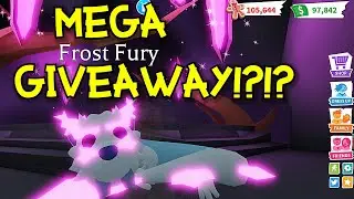 Mega Neon Frost Fury Giveaway!?!? + Neon Frost Fury Giveaways! Roblox Adopt Me!