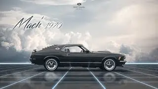 1970 FORD MUSTANG MACH 1 - ☁️ Retrowave Artwork