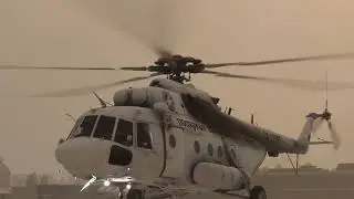 🔴Тренировка висения в воздухе вертолета МИ-17