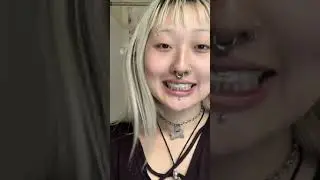 septum strech and ear 👂#nosepiercing #piercings #septumpiercing #makeup