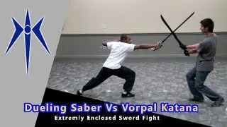 Dueling Saber vs Vorpal Katana (Extremely Enclosed Sword Fight)