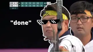 the most SAVAGE archery moment at the tokyo 2020 olympic games...
