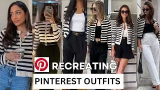 Recreating Pinterest Outfits 2024 | Styling Outfits | How To Style Cardigan