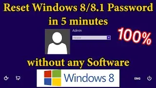how to hack windows 8/8.1Password | How to Reset - Recover Forgotten Windows Password