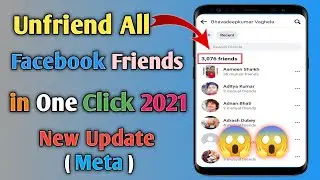 How To Unfriend All Facebook Friends in One Click 2021 || Delete & Remove All Facebook People ||