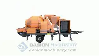 How Concrete Mixer Pump Works-Concrete Mixing Pump / Mobile Concrete Pump
