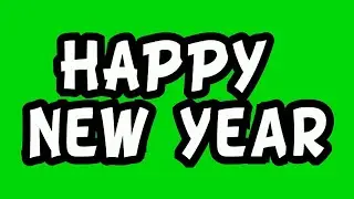 Happy New Year 2024 Green Screen Background Video Effect 🎁