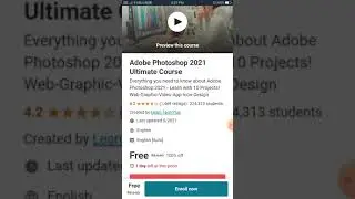 free certificate in Adobe photoshop 2021 on udemy 