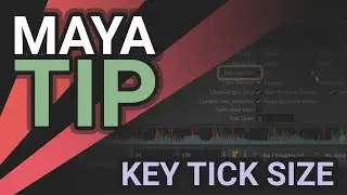 Maya Animation Tips - Key Tick Size
