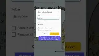 Share specific slides of your Google Slides presentation 