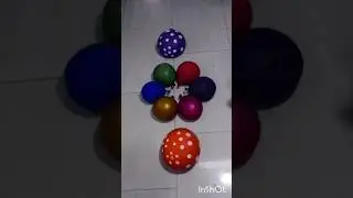 🧡💜 Orange Purple & 6 Small 💦 Water Balloon Popping #satisfying #asmr #shorts