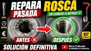 🔩TRUCO / REPARAR ROSCA DAÑADA(del mismo diámetro)😍