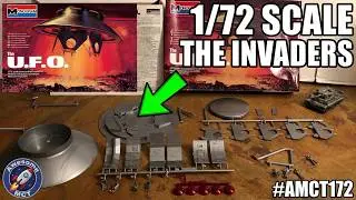👽🛸🪖 1/72 scale WW2 German ? UFO model kit Monogram - Review Invaders TV show Flying Saucer Haunebu 🛸