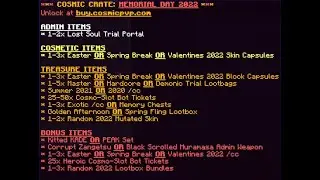 Opening Memorial Day 2022 (CosmicPVP)