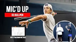 D3 Pitcher Mic'd Up Bullpen | Bijan Anvar Touch & Feel Bullpen Work