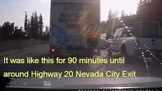 Donner Summit traffic I-80 Labor Day 2017