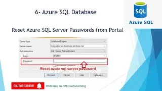 6- Reset Azure SQL Server Passwords from Portal in Hindi 