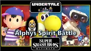 SSBU Alphys Spirit Battle | Ness Vs  Yoshi & R.O.B | Undertale Series