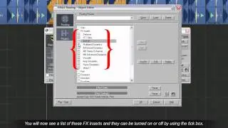 Samplitude : The Object Editor a Guided Tour 06:Magix FX Insert Management