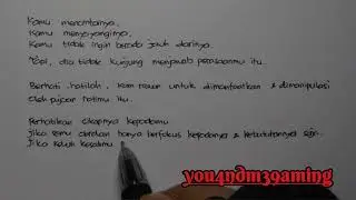 Sebuah tulisan untuk pujaan hati