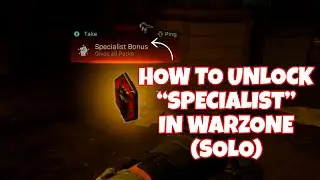 HOW TO UNLOCK SPECIALIST IN WARZONE (SOLO) TUTORIAL