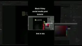 Black friday social media post tutorialphotoshoptutorial design tiktot photoedit #Short #Shorts