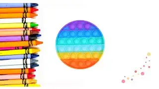 We draw pop it.  We draw simply.Рисуем поп ит.