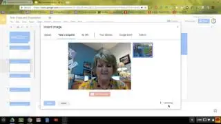 How to take a picture and load it into a Google Slide or Document!