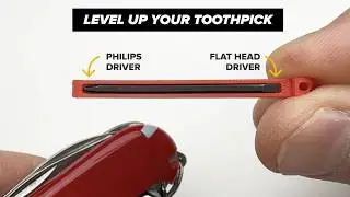Instant mod! Swap your toothpick for a screwdriver on any Swiss Army Knife