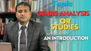 Genre Studies / Analysis -- An Introduction