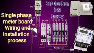 Single phase meter board Wiring and installation process | House Wiring | Malayalam