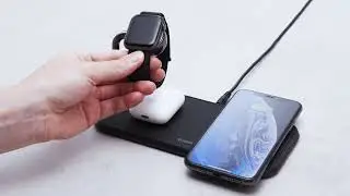 Zens Dual+Watch Aluminium Wireless Charger QinetiQ