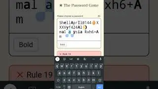 The PASSWORD game | Rule 20 