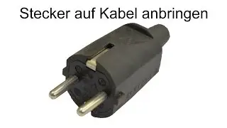 Attach Schuko plug (protective contact plug)