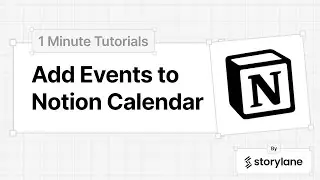 How to Add Events to Notion Calendar| 1-Minute Tutorials
