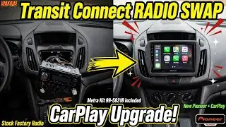 2014 Ford Transit connect How to remove radio Install Apple carplay android auto Metra kit 99-5831b