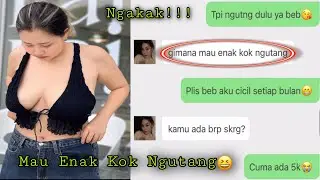 prank text || modus bo cewek cantik tapi ngutang
