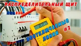 Неотключаемые линии в электрощите схема - Часть 2