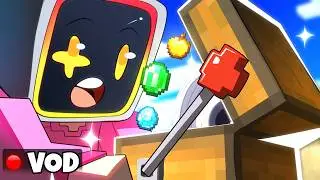 Minecraft, BUT Chests Are Slot Machines! (VOD)