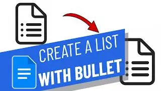 How to Create a List with Bullets in Google Docs
