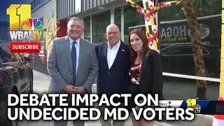 What was the debate' impact on undecided Maryland voters?