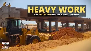 Heavy work on OIC Road before rainy season in The Gambia