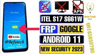 Itel S17 Frp bypass Reset Google Account lock without pc #viralvideo