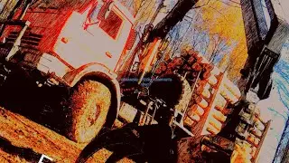 FALL 2021 mud LOG REMOVAL KAMAZ 43118 palfinger VM10L
