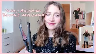 Benimle Yılbaşı Akşamına Hazırlanın🎄 2 Farklı Saç 2 Farklı Kombin