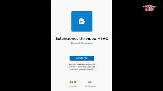 Extensión codec HEVC descarga gratuita, reproduce tus videos en Win10, Win11.