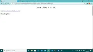 HTML5 Local Links with CSS smooth scroll-behavior - Linking to the same Webpage
